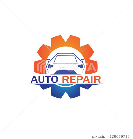 Auto Repairing Logo Vector. Automotive and Transportation Logo template 129659733