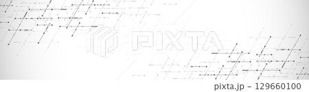 Website header or banner design template. Abstract technology background with arrows and lines. Website header or banner design template. Abstract technology background with arrows and lines. 129660100