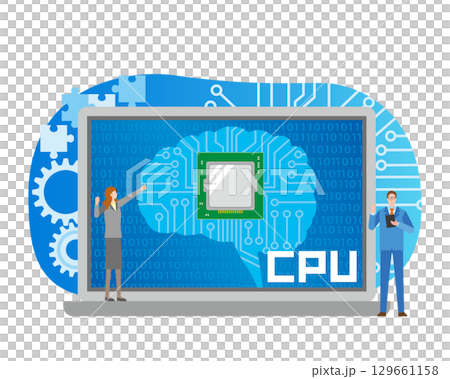 PC part CPU image illustration 129661158
