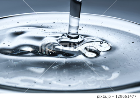 Cosmetic gel or jelly for ultrasound. The texture. 129661477