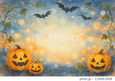 フレーム素材・ハロウィン 129661809