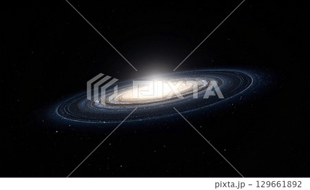 宇宙に輝く壮大な渦巻銀河 宇宙に輝く壮大な渦巻銀河 129661892