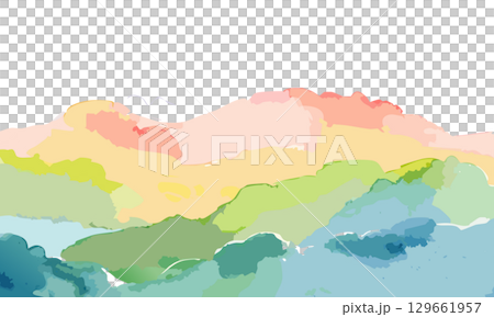 背景【水彩】8 背景【水彩】8 129661957