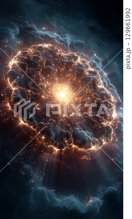 galaxy in a free space 129661992
