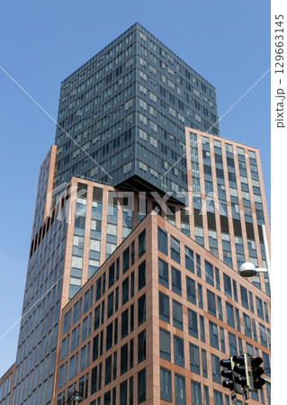 Vienna, Austria - June 22, 2024: Modern architecture of the Austrian capital Vienna Vienna, Austria - June 22, 2024: Modern architecture of the Austrian capital Vienna 129663145