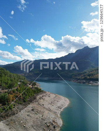 4k drone view of the canyon. High quality photo 129664577