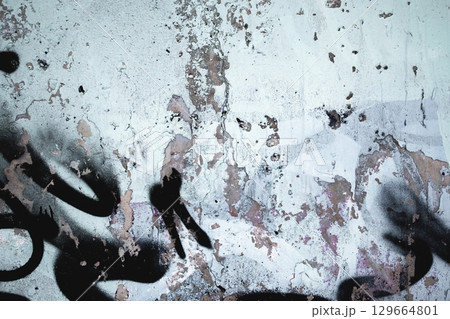 Urban Grunge Texture with Abstract Graffiti Spray for Edgy 2000s Design 129664801