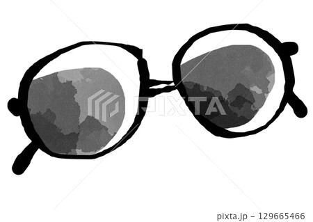 黒いサングラス 129665466