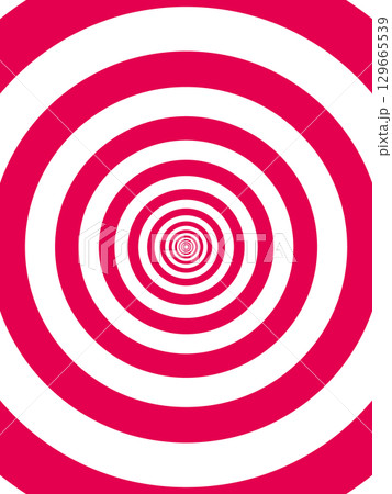 サーモンピンクの輪の連続の背景素材 129665539