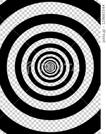 黒の輪の連続の背景素材 129665544