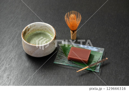 水ようかん　Japanese traditional summer sweet  129666316