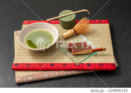 水ようかん　Japanese traditional summer sweet  129666326