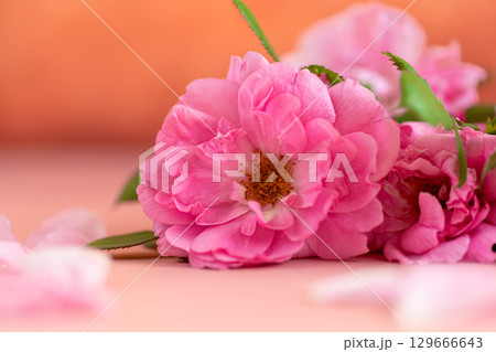 Beautiful bouquet of roses for a gift 129666643