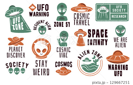 UFO Logo Set UFO Logo Set 129667251
