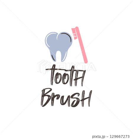 Toothbrush Logo 129667273