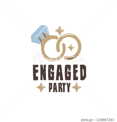 Engaged Ring Logo 129667281