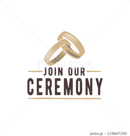 Wedding Ceremony Logo 129667290