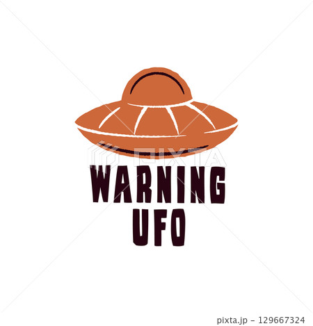 Warning UFO Logo Warning UFO Logo 129667324