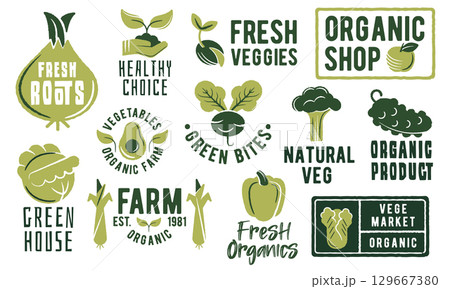 Organic Farm Logos Organic Farm Logos 129667380