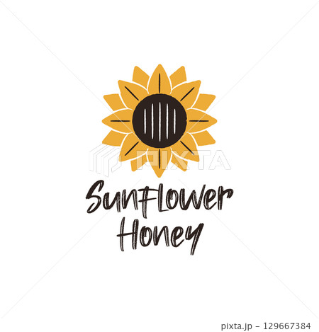 Sunflower Honey Logo 129667384