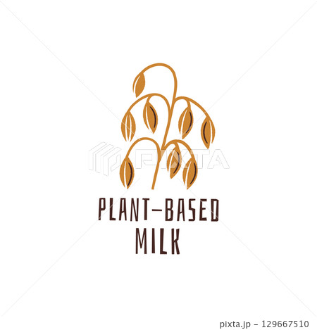 Plant Milk Logo 129667510