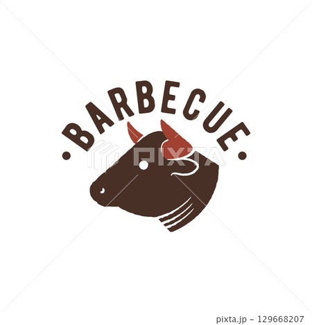 Bull Head Barbecue Logo 129668207