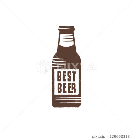 Beer Bottle Label Logo 129668318