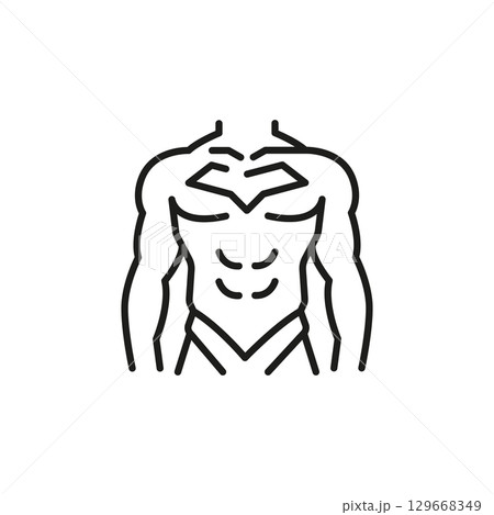 Superhero Torso Icon 129668349