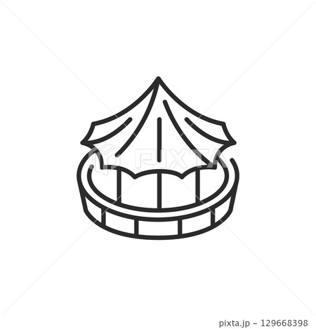 Carousel Tent Icon 129668398
