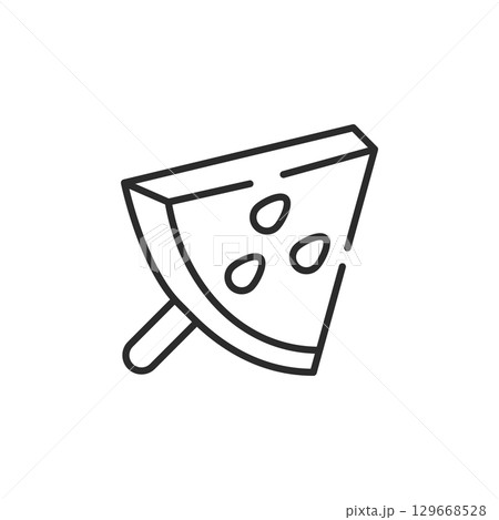Watermelon Slice Icon 129668528