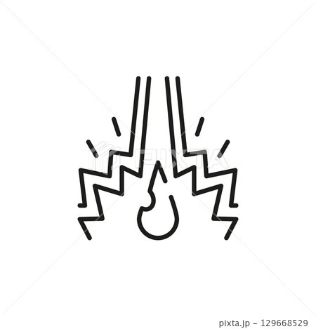 Electric Shock Icon 129668529