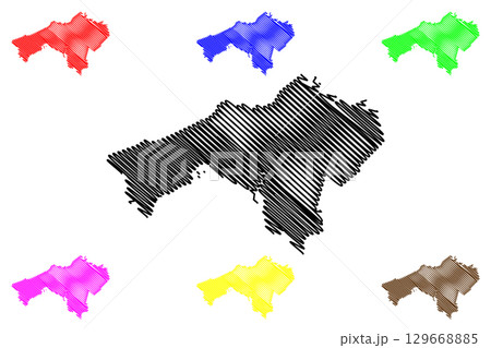 Brighton Council (Commonwealth of Australia, Tasmania, lutruwita) map vector illustration, scribble sketch Brighton map Brighton Council (Commonwealth of Australia, Tasmania, lutruwita) map vector illustration, scribble sketch Brighton map 129668885