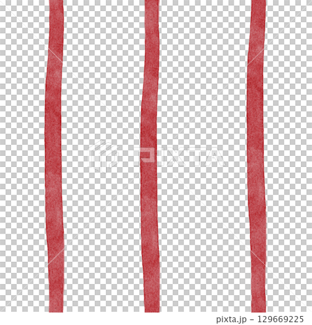Seamless watercolor pattern with red stripes, hand drawn. Nautical style on a white background for printing on bed linens and cozy pajamas.. Abstract geometric striped illustration for fabric 129669225