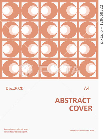 Abstract business presentation in A4 size. Corporate vertical orientation geometric report in minimal style. Can be used as company identity brochure, front page, mock up vector template. Abstract business presentation in A4 size. Corporate vertical orientation geometric report in minimal style. Can be used as company identity brochure, front page, mock up vector template. 129669322