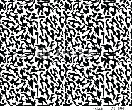 Leopard leather, fashionable print wallpaper, seamless pattern 129669492
