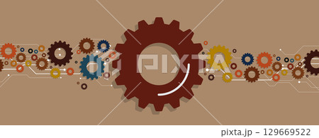 Abstract modern technology and science future background 129669522