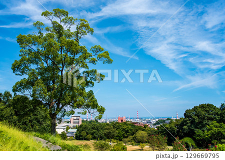 夏の市民公園《四日市南部丘陵公園 北ゾーン 展望台からの眺望》 夏の市民公園《四日市南部丘陵公園 北ゾーン 展望台からの眺望》 129669795