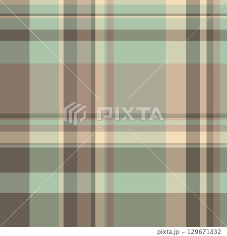 Elegant plaid pattern with a subtle, muted color palette. Ideal for backgrounds, textiles, or adding a touch of classic style. Versatile for various design applications. 129671832