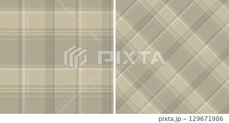 Check background texture of fabric tartan pattern with a vector plaid seamless textile. Set in cream colors. Oktoberfest design clothing. Check background texture of fabric tartan pattern with a vector plaid seamless textile. Set in cream colors. Oktoberfest design clothing. 129671986
