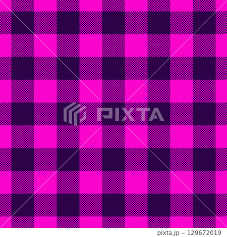 Dye check vector tartan, greeting pattern fabric plaid. Underwear seamless background texture textile in bright and dark colors. Dye check vector tartan, greeting pattern fabric plaid. Underwear seamless background texture textile in bright and dark colors. 129672019