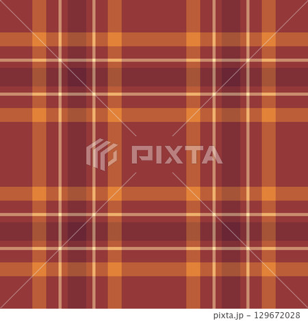 Warm, inviting plaid pattern in autumnal colors. Classic design evokes comfort, heritage, and tradition. Ideal for backgrounds, textiles, or graphic projects. 129672028