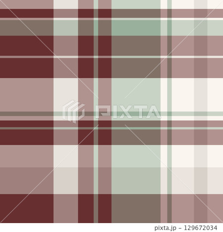 Seamless plaid pattern with earthy tones. Ideal for backgrounds, textures, textiles, and creative design projects. Offers a classic, calming visual impact. 129672034