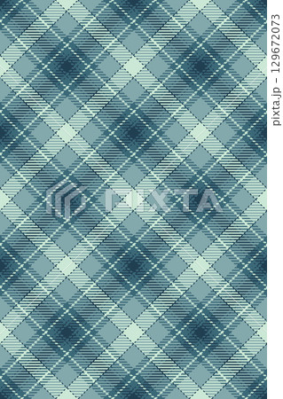 Classic blue plaid pattern, evoking tradition and comfort. Seamless tile for textiles, backgrounds, and designs. Use for a warm, homely feel. 129672073