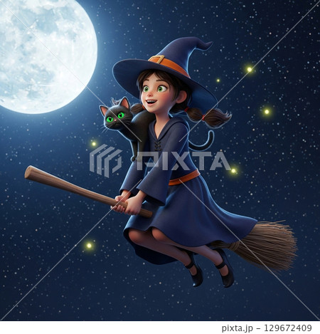 黒猫と魔法のひととき 黒猫と魔法のひととき 129672409