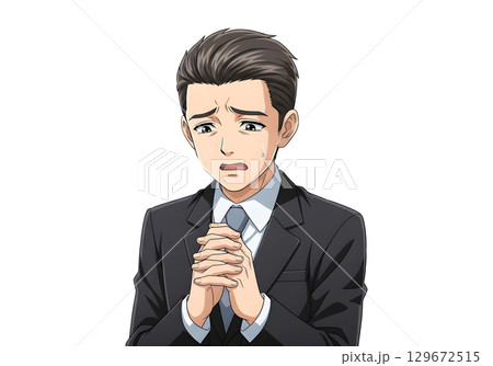 Set of Business man character design. Cartoon illustration. 129672515