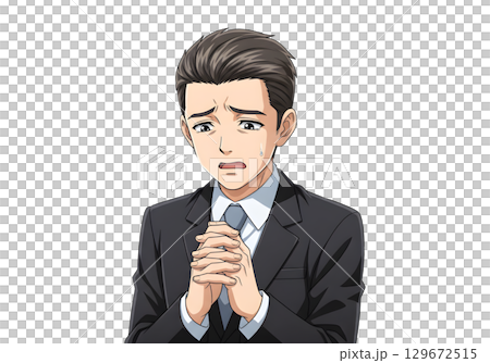 Set of Business man character design. Cartoon illustration. 129672515