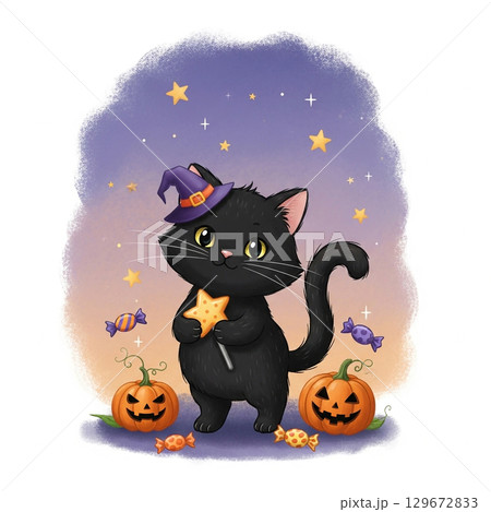 きらめく夜のハロウィン きらめく夜のハロウィン 129672833