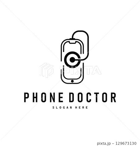 Smart phone logo design modern telephone communication technology tool for business brand symbol Smart phone logo design modern telephone communication technology tool for business brand symbol 129673130