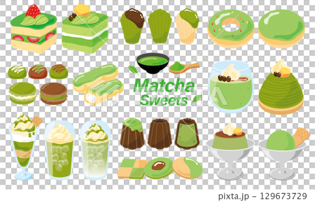 抹茶のスイーツセット 抹茶のスイーツセット 129673729