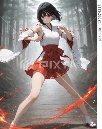 美少女巫女戦士 129674318